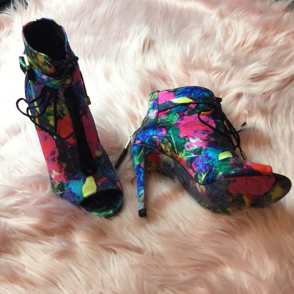 Brian Atwood multicolor boots/booties